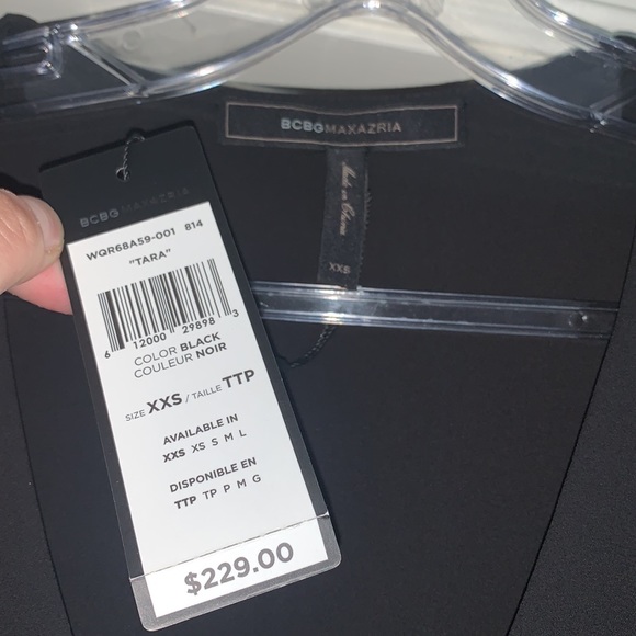 BCBG TARA CASCADE RUFFLE DRESS - Picture 4 of 6